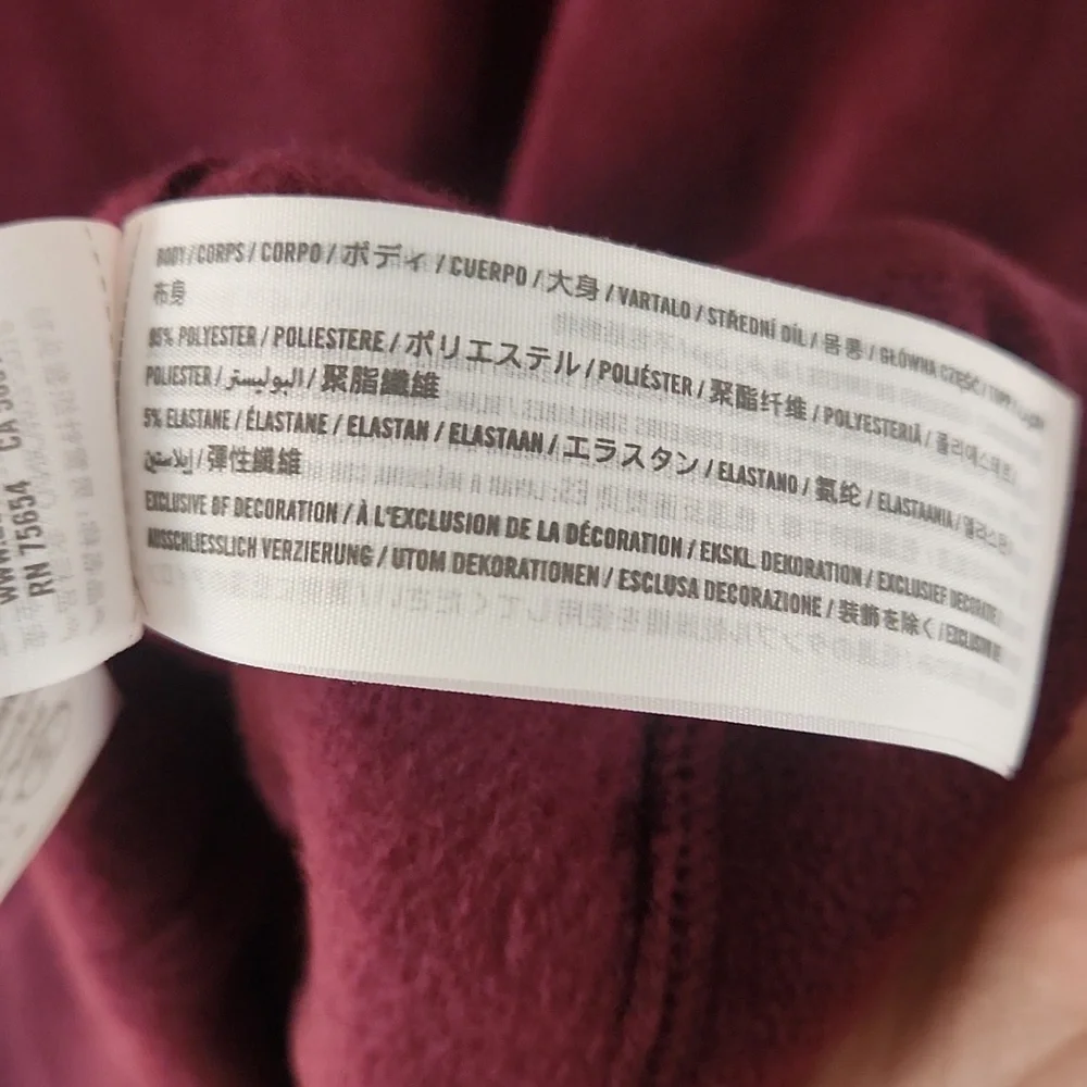 NWT Abercrombie & Fitch Burgundy Hoodie